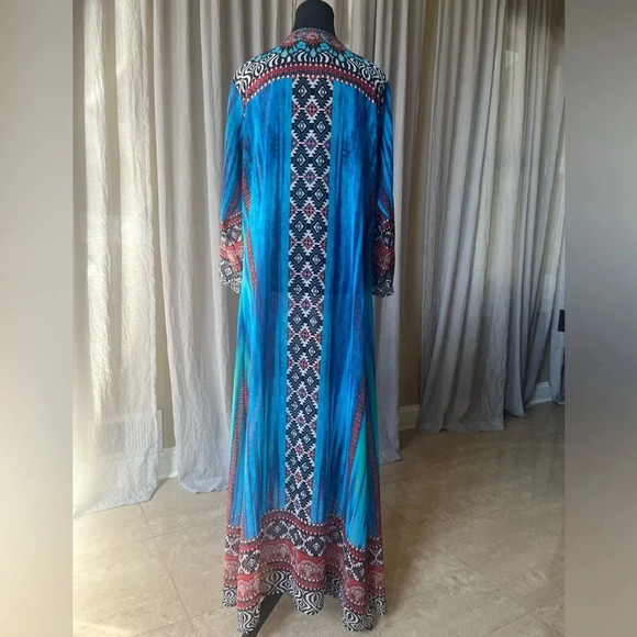 Venus La Moda Turkish Dream Rhinestone Embelished Beach Cover Up Maxi Dress L/XL - Picture 7 of 9